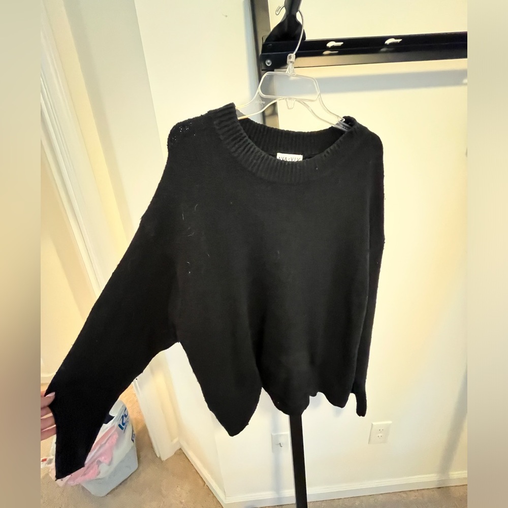 Black Plus Size Sweater
